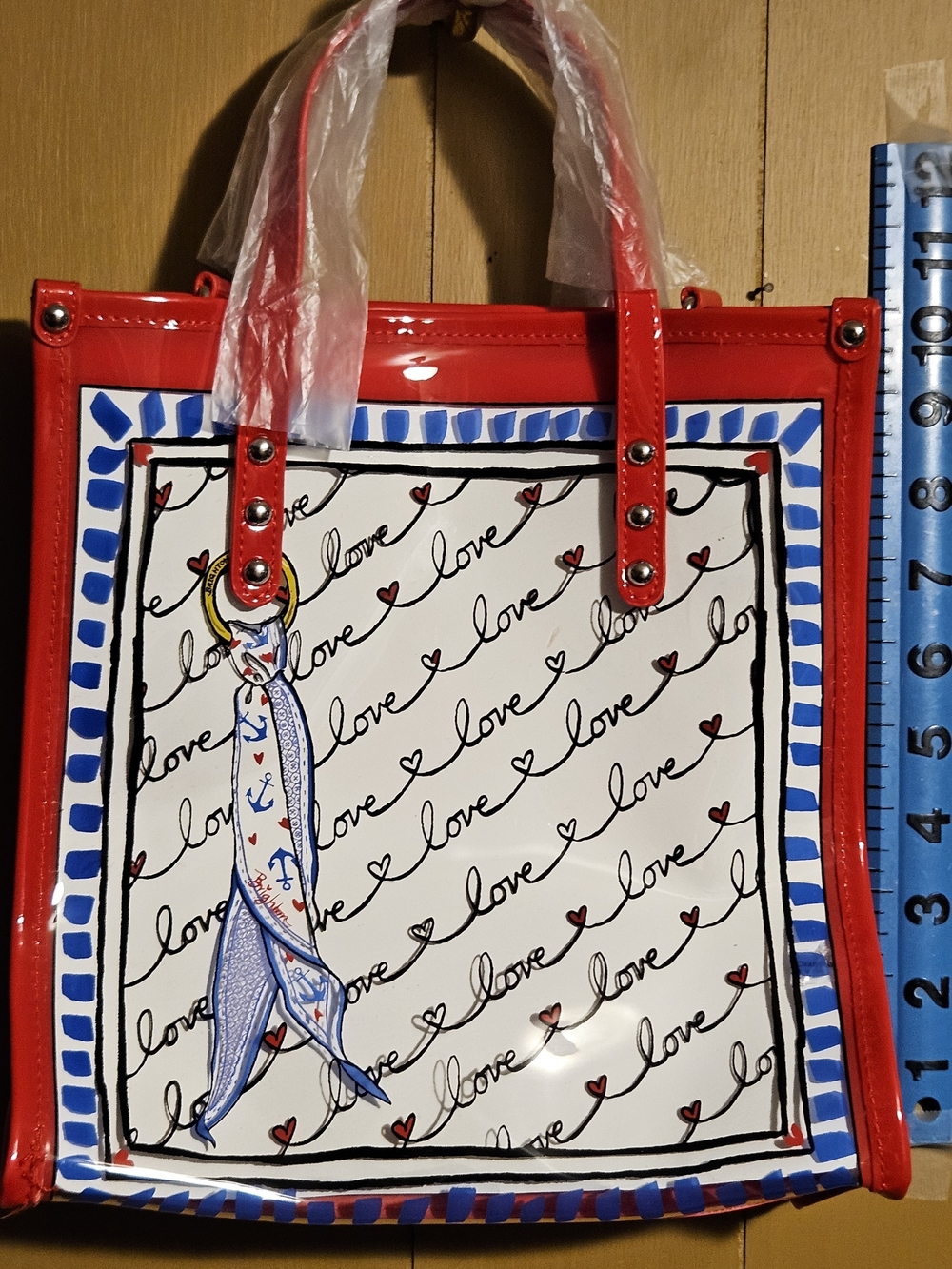 Brighton Striped Love Red Heart Tote Bag - Women - Picture 4 of 7